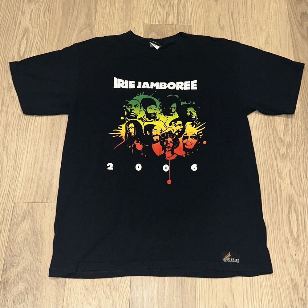 Rare Irie Jamboree IV 2006 Reggae Festival Graphic Uprize T Shirt Mens Large